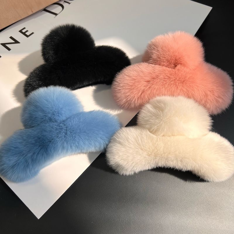 Winter Faux Fur Hair Claw Rabb - đánh giá và giá Women'S Winter Accessories Set