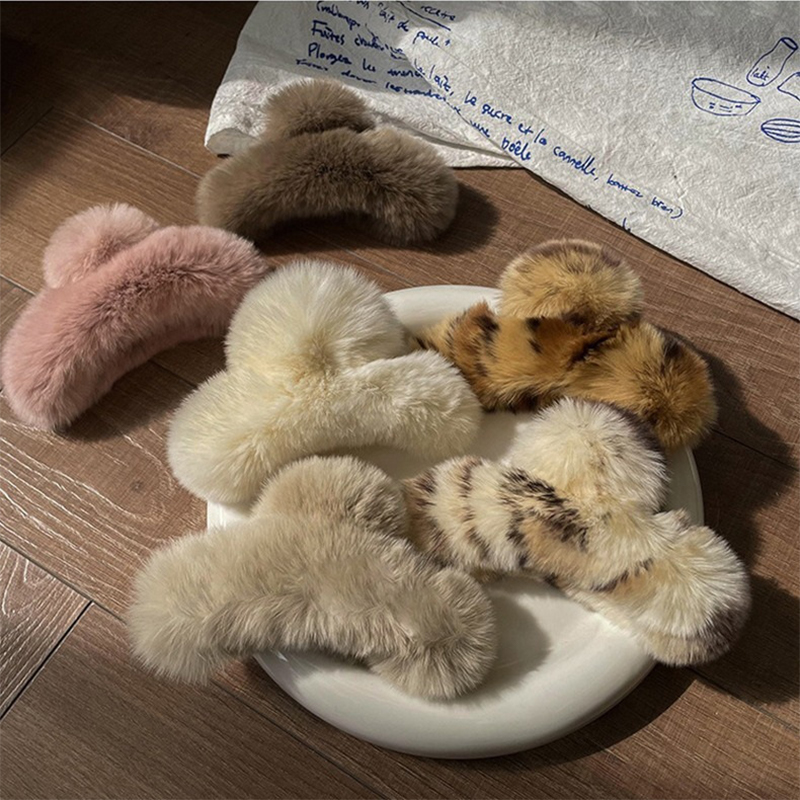 Winter Faux Fur Hair Claw Rabb - đánh giá và giá Women'S Winter Accessories Set