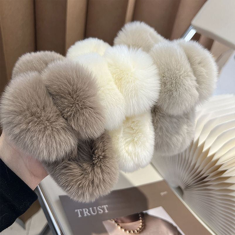 Winter Faux Fur Hair Claw Rabb - đánh giá và giá Women'S Winter Accessories Set