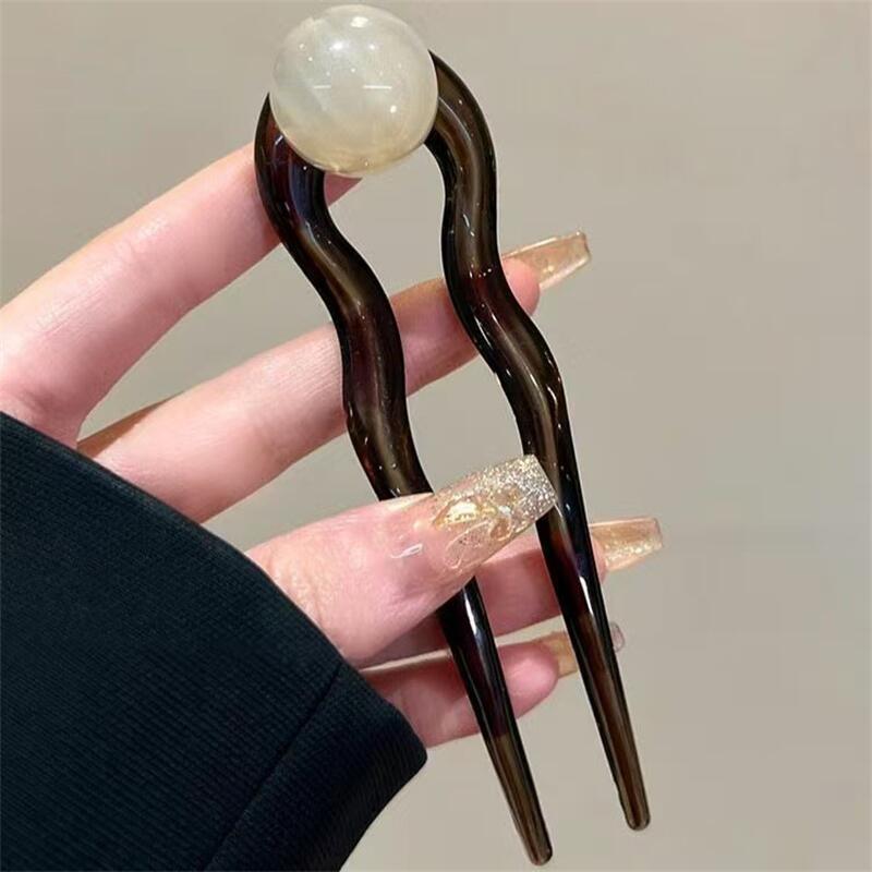 Fashion Colored Pearl U-Shaped - đánh giá và giá Women Accessories On Sale