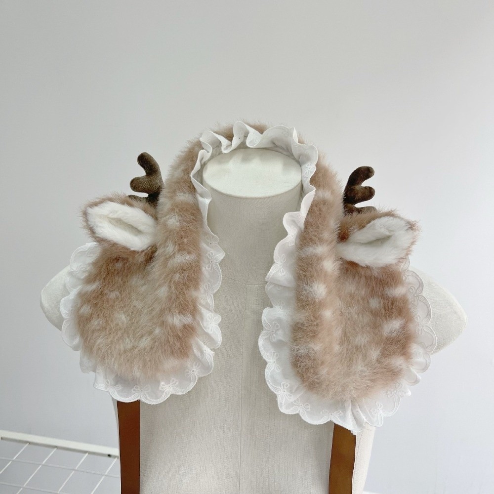 Creative Cute Elk Warm Scarf C - đánh giá và giá Women'S Winter Accessories Set