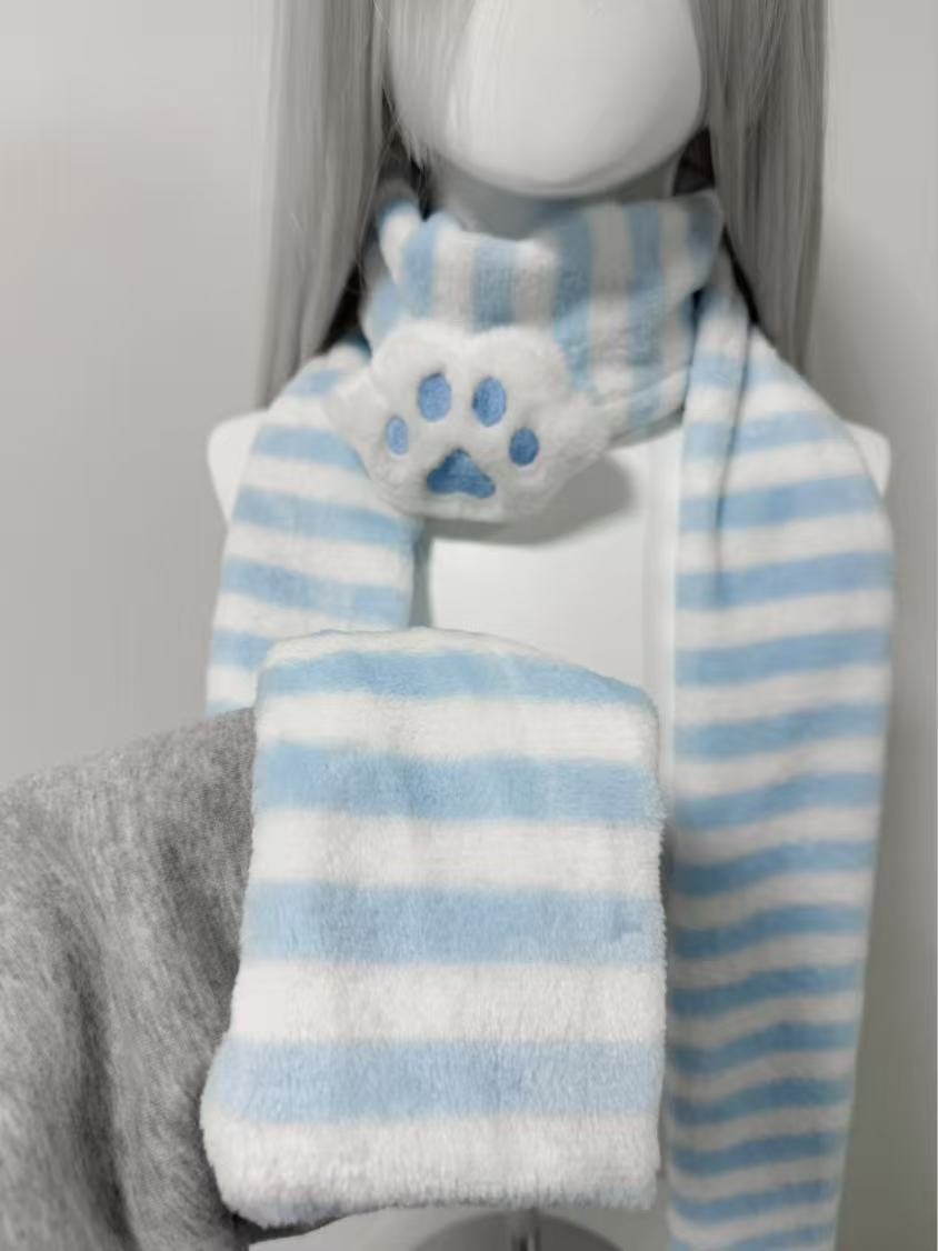 Kawaii Kniied Scarf Cat Paw De - đánh giá và giá Women'S Winter Accessories Set