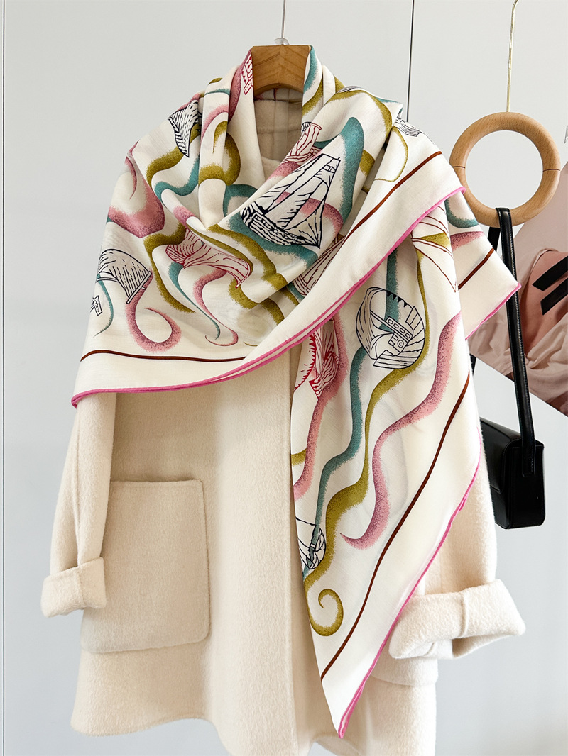 Double Faced 135CM Scarf Luxur - đánh giá và giá Women'S Winter Accessories Set