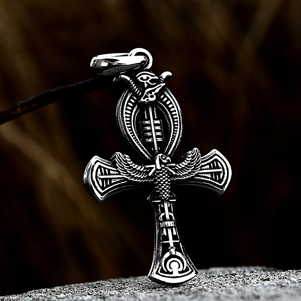 Retro Eagle Ankh Cross Stainle - đánh giá và giá Women'S Egyptian Accessories