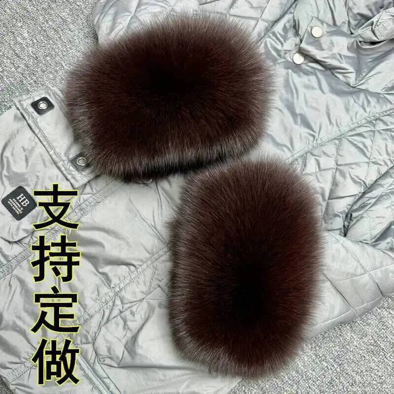 Ladies fox fur Arm Warmers Set - đánh giá và giá Women'S Winter Accessories Set
