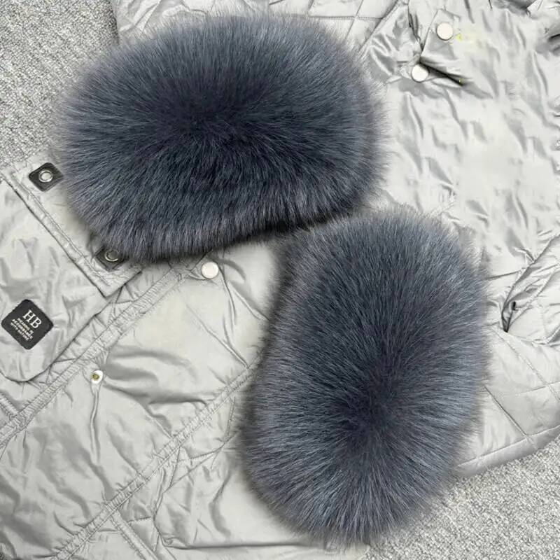 Ladies fox fur Arm Warmers Set - đánh giá và giá Women'S Winter Accessories Set