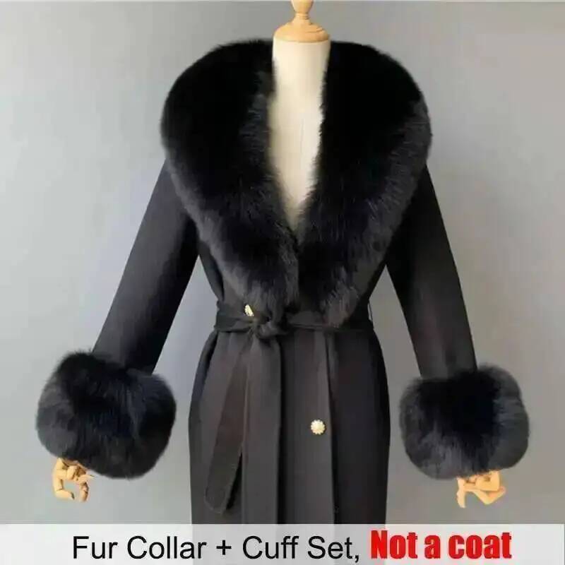 Real Fur Collar And Cuffs Set  - đánh giá và giá Women'S Winter Accessories Set