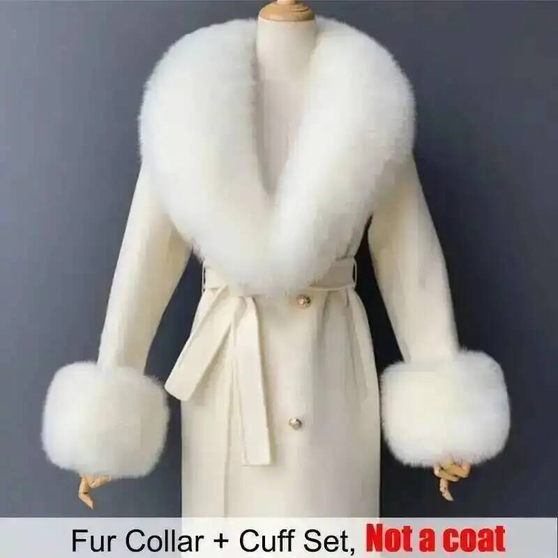 Real Fur Collar And Cuffs Set  - đánh giá và giá Women'S Winter Accessories Set