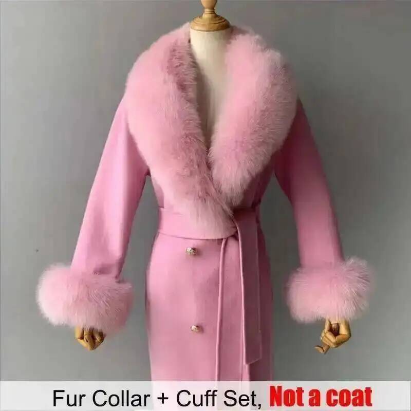 Real Fur Collar And Cuffs Set  - đánh giá và giá Women'S Winter Accessories Set