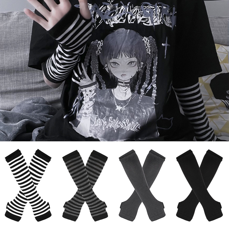 Women Long Sleeve Gothic Strip - đánh giá và giá Women'S Winter Accessories Set