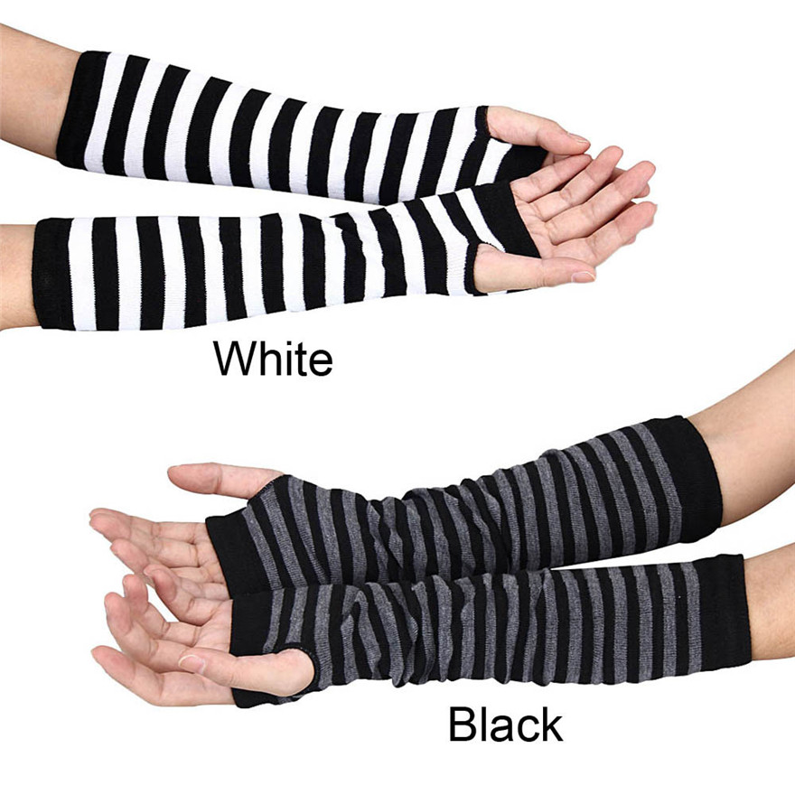 Women Long Sleeve Gothic Strip - đánh giá và giá Women'S Winter Accessories Set