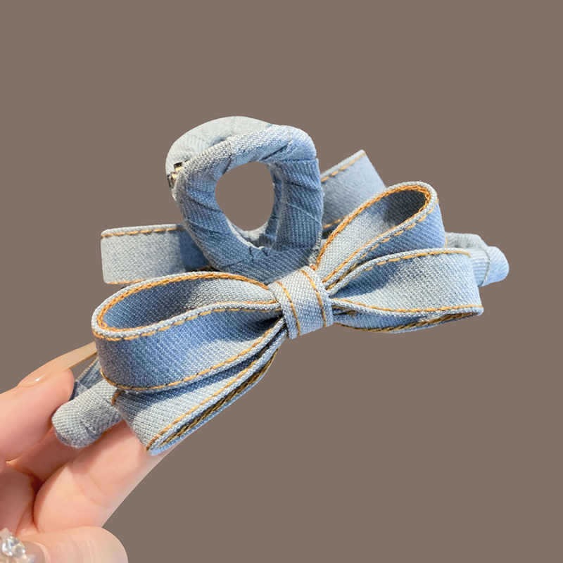 Autumn Winter Denim Bow Hair C - đánh giá và giá Women'S Winter Accessories Set