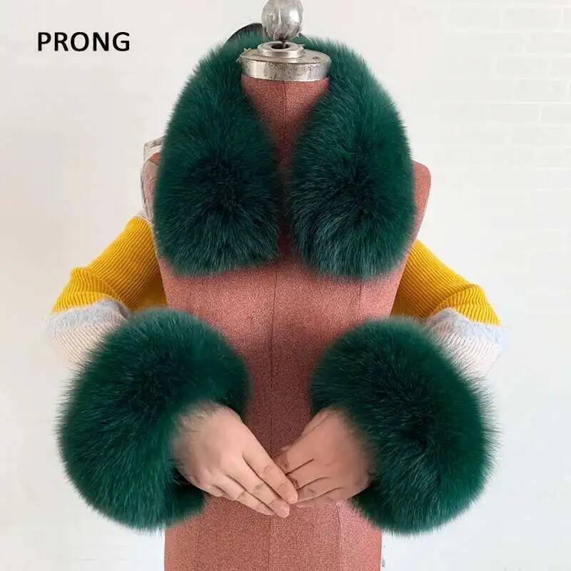 Winter Real Fur Collar And Cuf - đánh giá và giá Women'S Winter Accessories Set