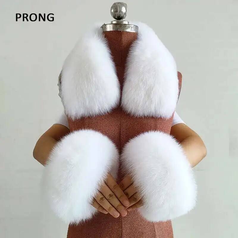 Winter Real Fur Collar And Cuf - đánh giá và giá Women'S Winter Accessories Set