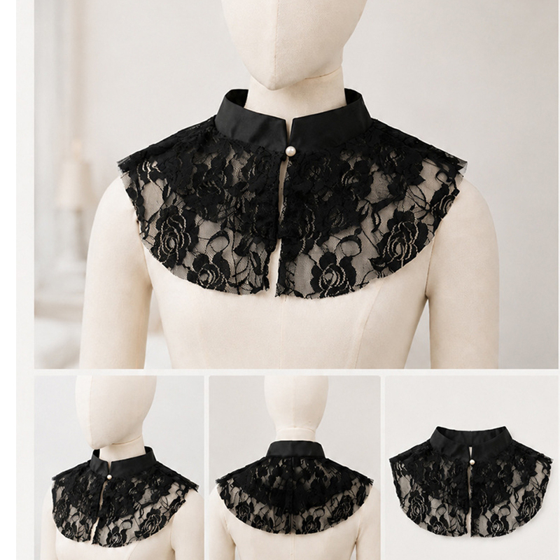 Elegant Lace Floral False Coll - đánh giá và giá Women'S Accessories